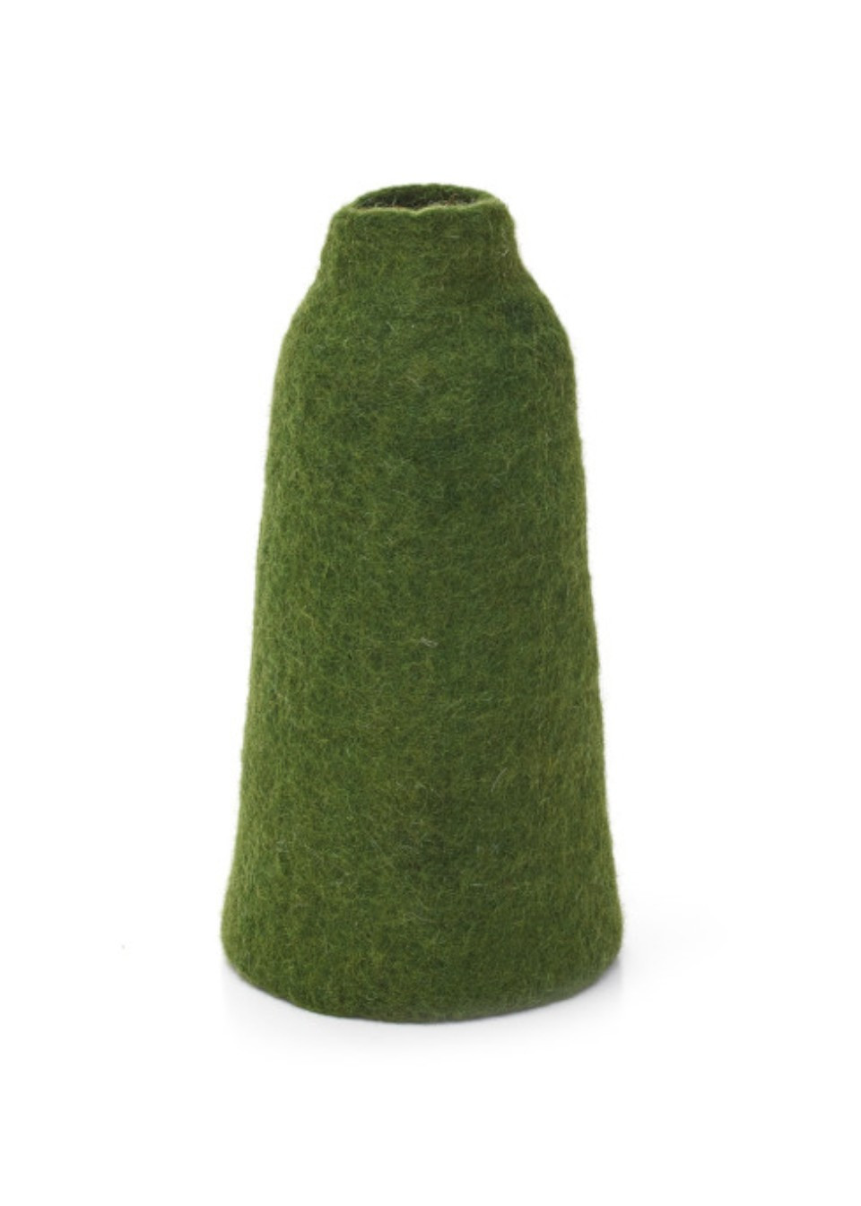Cache-vase en feutre vert sapin - MUSKHANE