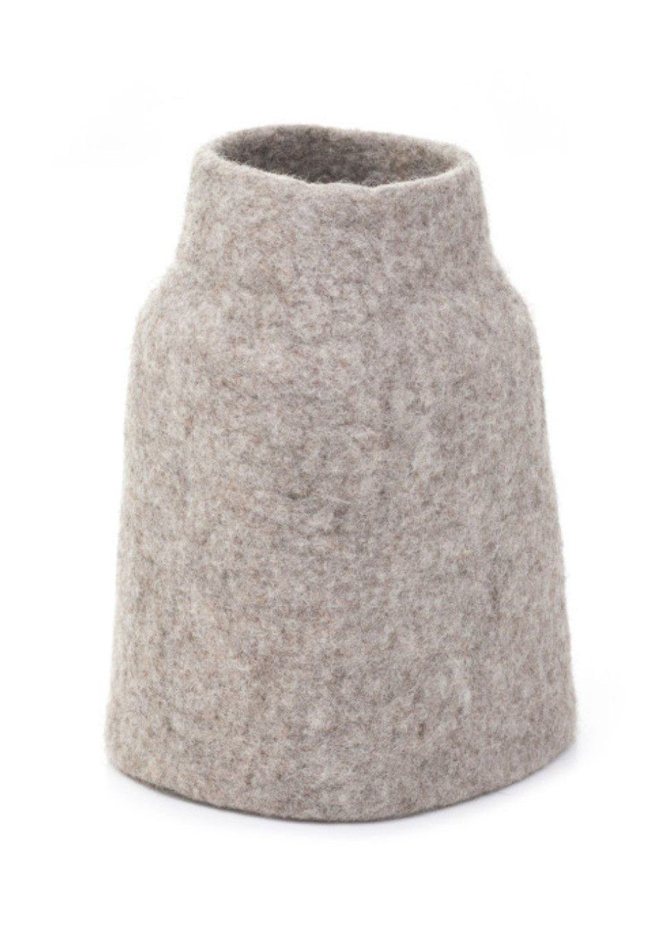 Cache-vase en feutre gris - MUSKHANE