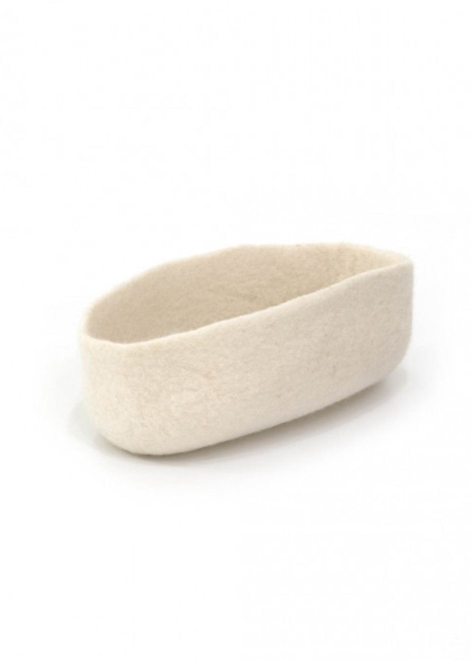 White felt basket - MUSKHANE