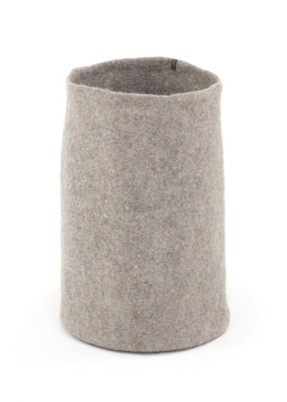 Grey felt storage basket - MUSKHANE