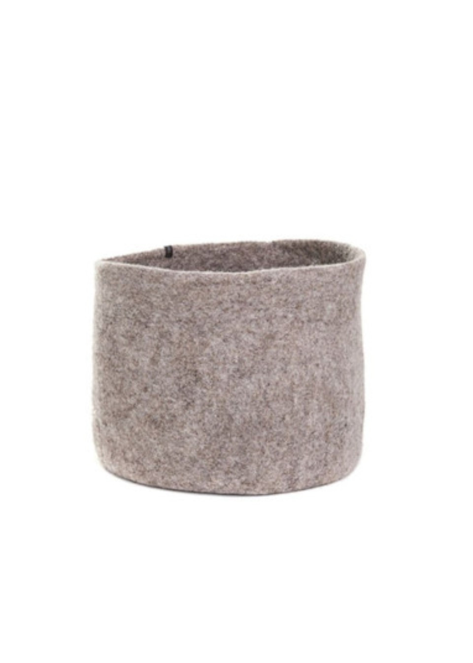 Grey felt storage basket - MUSKHANE