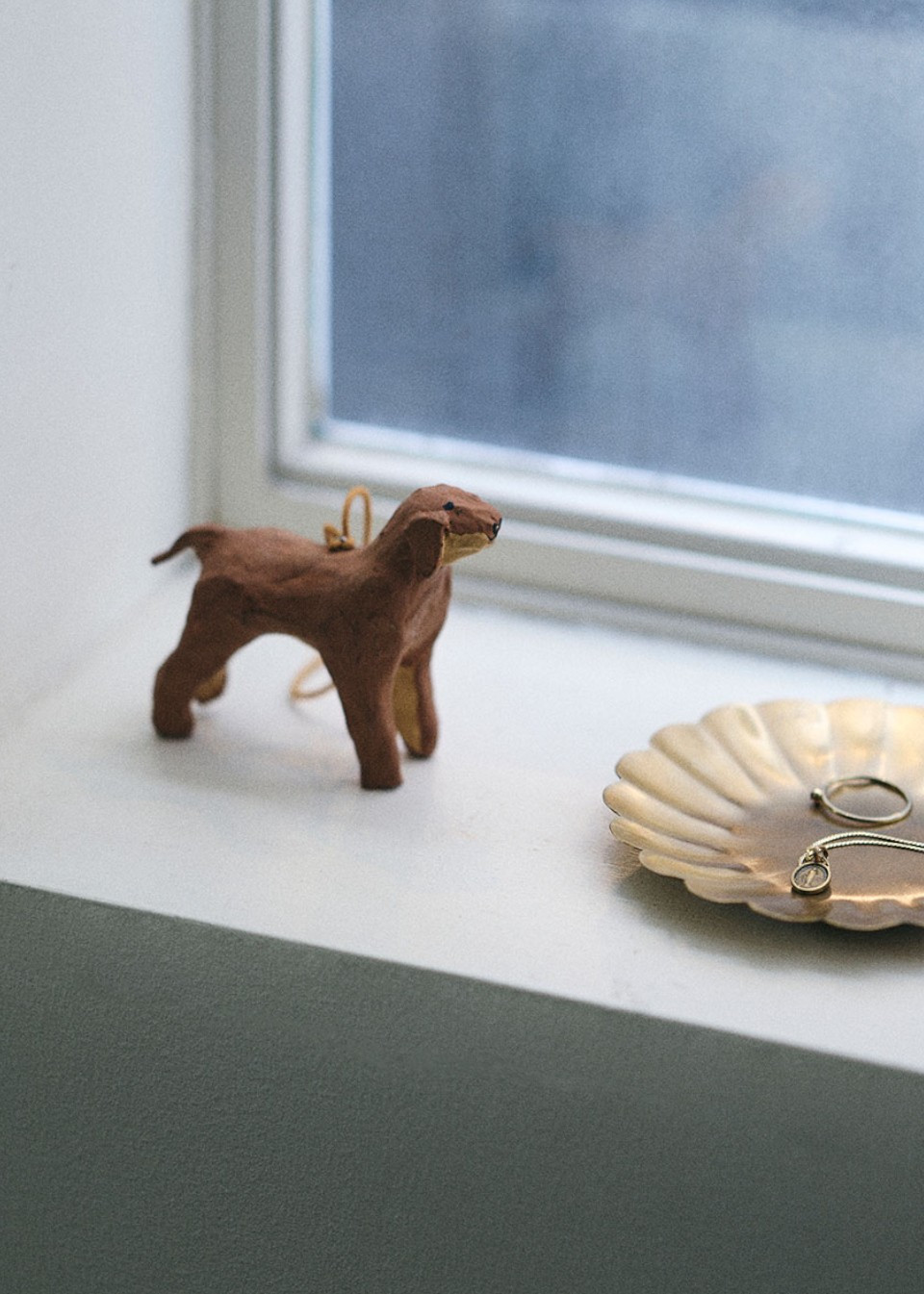 Dog Papier-mâché Ornament- FOG LINEN WORK