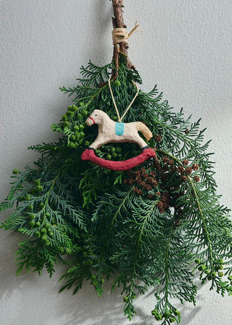 Rocking Horse Papier-mâché Ornament- FOG LINEN WORK