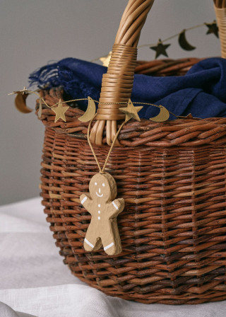 Christmas Biscuit Papier-mâché Ornament- FOG LINEN WORK