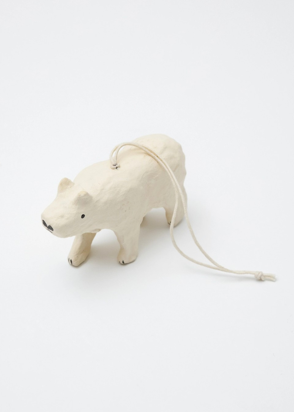 Ornement Ours Polaire en papier mâché - FOG LINEN WORK