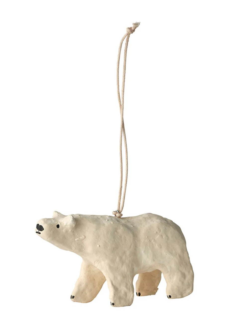 Polar Bear Papier-mâché Ornament- FOG LINEN WORK