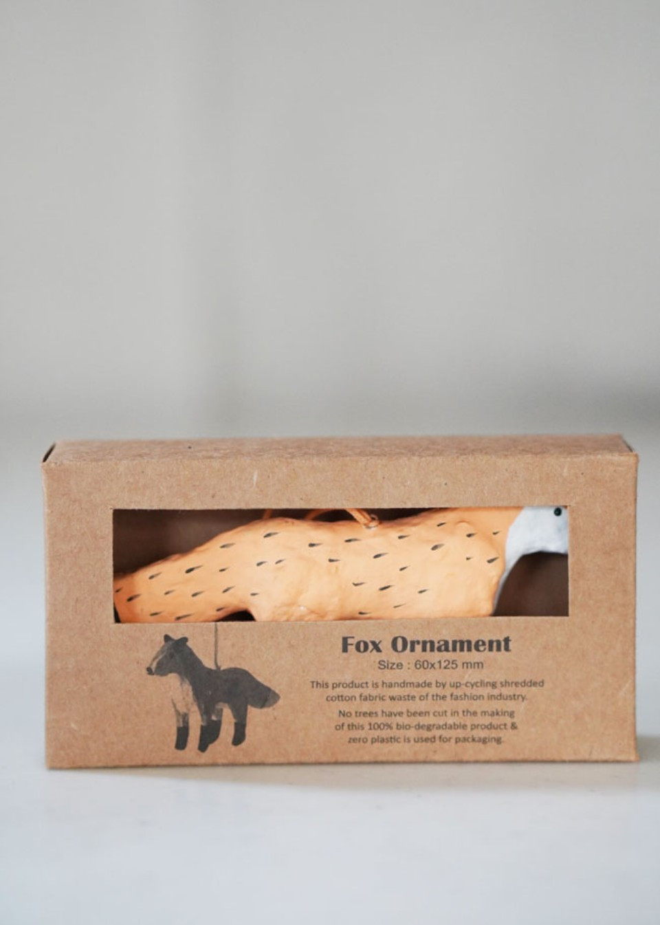 Fox Papier-mâché Ornament- FOG LINEN WORK