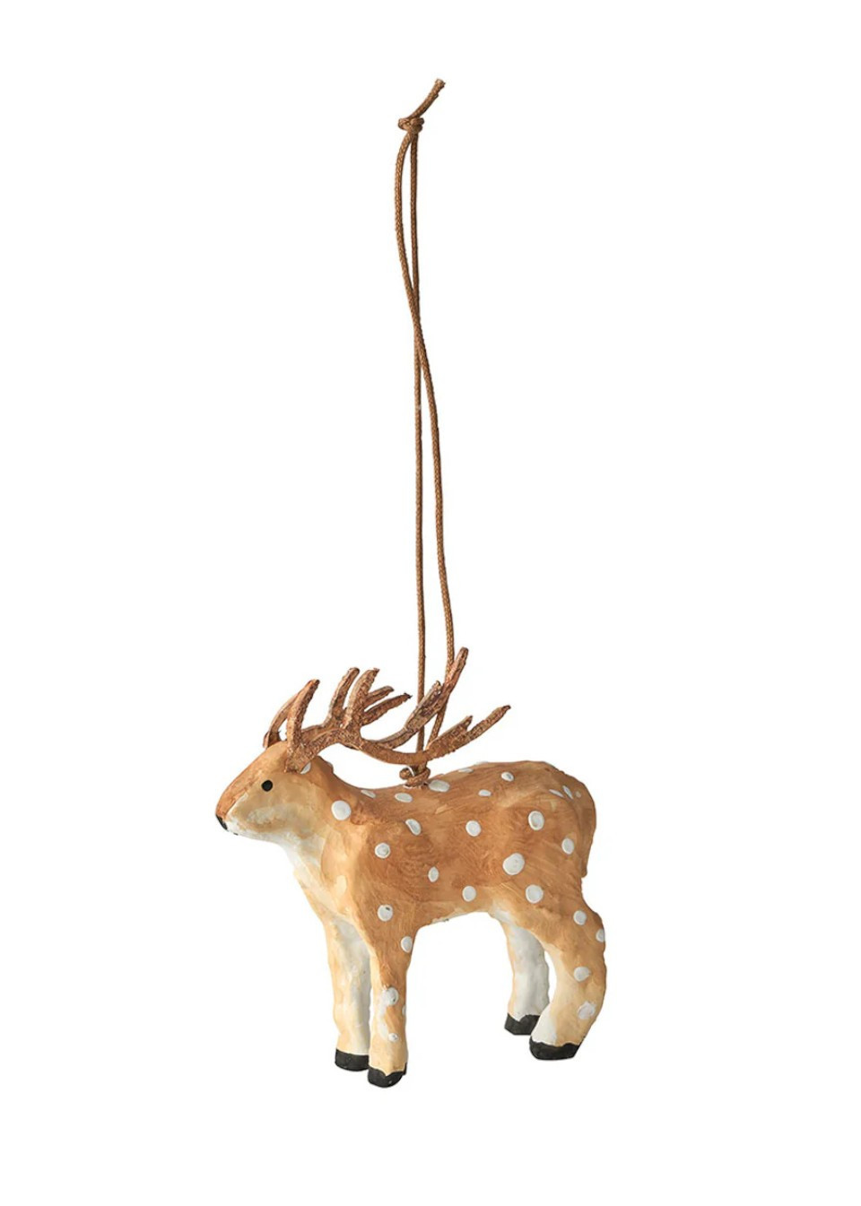 Reindeer Papier-mâché Ornament- FOG LINEN WORK