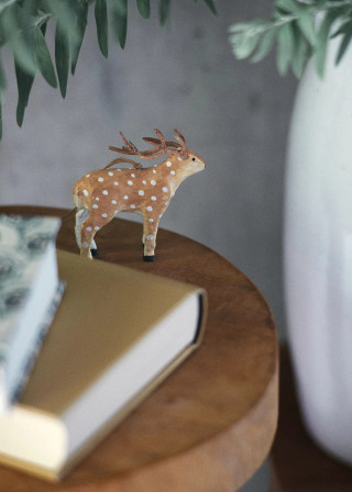 Reindeer Papier-mâché Ornament- FOG LINEN WORK
