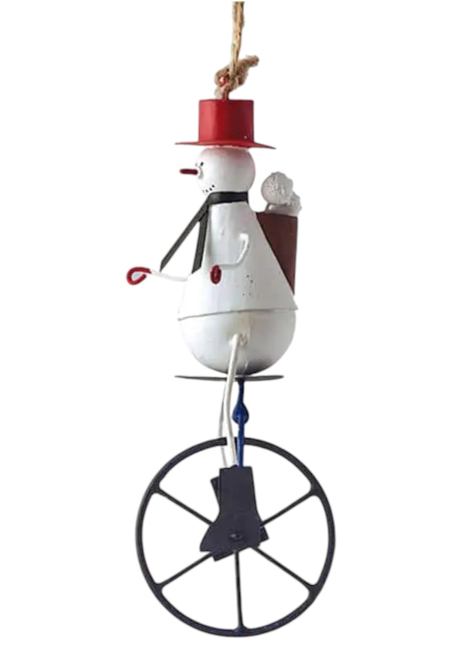 Bonhomme de neige sur monocycle - SANTA & FRIENDS