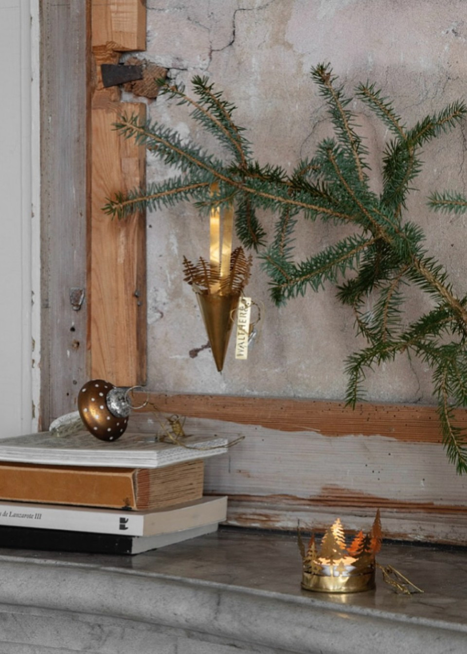 Photophore en laiton Sapins - WALTHER & CO