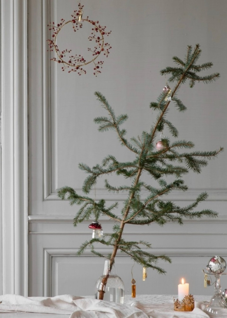 Brass candle holder Trees - WALTHER & CO