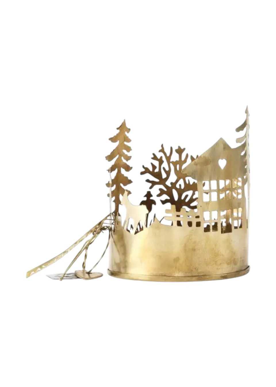 Brass candle holder House & Garden - WALTHER & CO