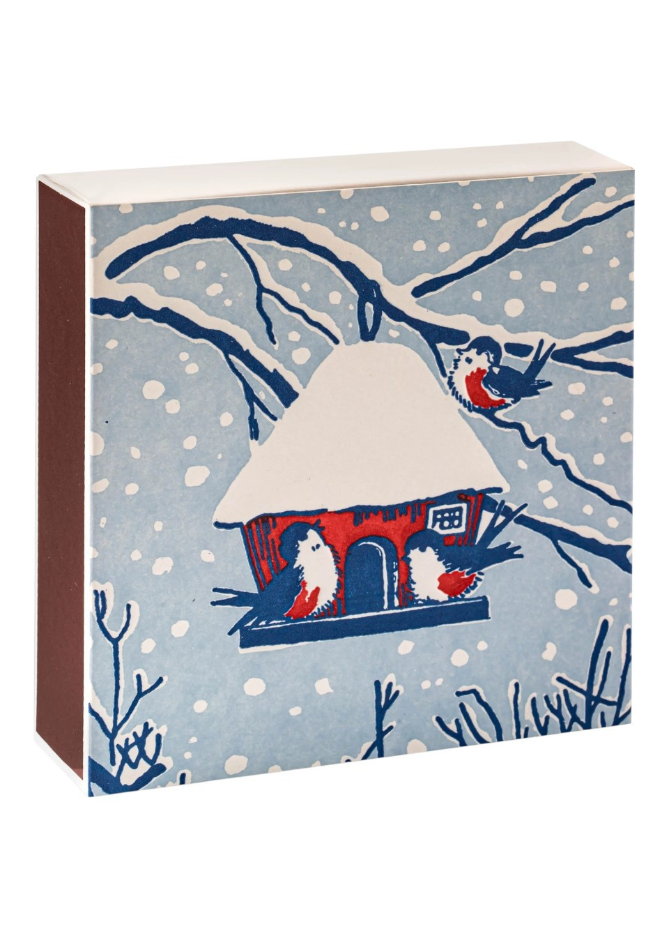 Boite d'allumettes carrée "Oiseau d'hiver" - THE ARCHIVIST GALLERY