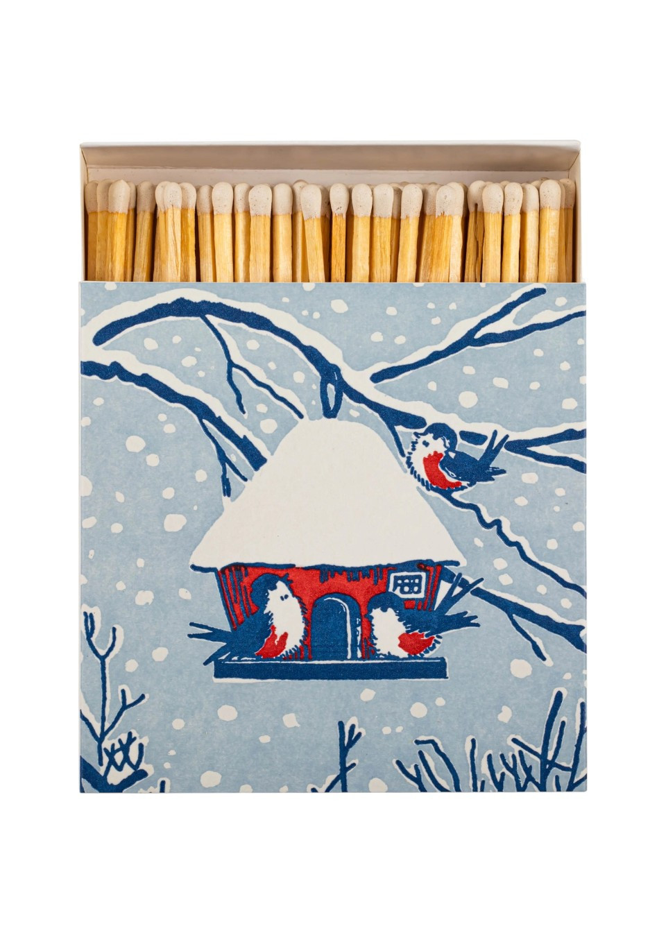 Boite d'allumettes carrée "Oiseau d'hiver" - THE ARCHIVIST GALLERY