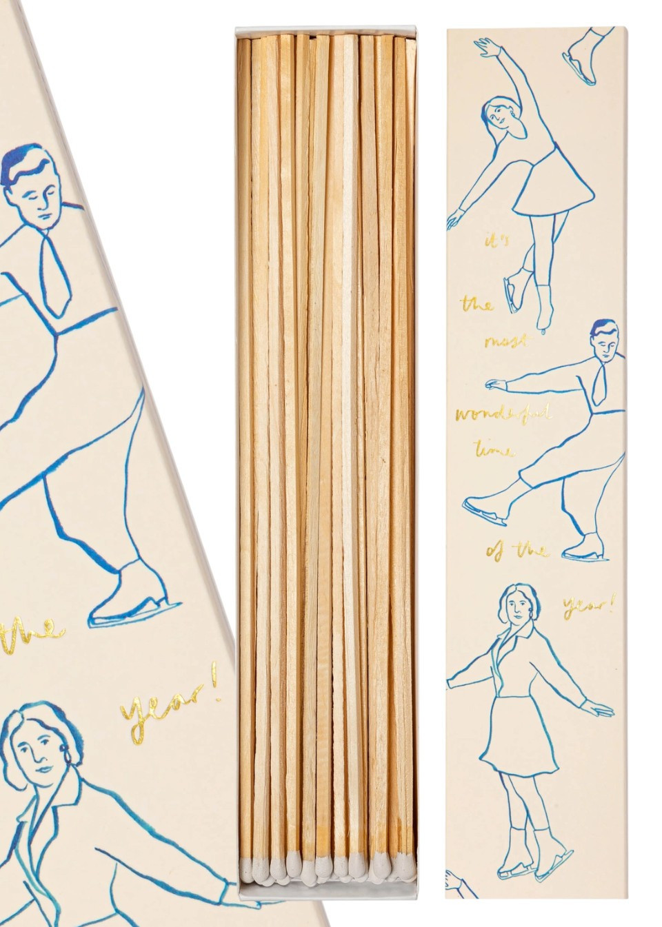 Boite d'allumettes longues "Patineurs" - ARCHIVIST GALLERY