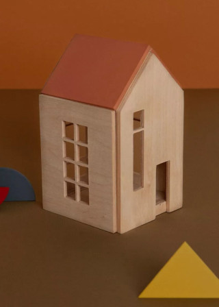 Maison de poupée en bois orange - BABAÏ