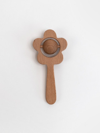 Wooden Flower Rattle - SABO