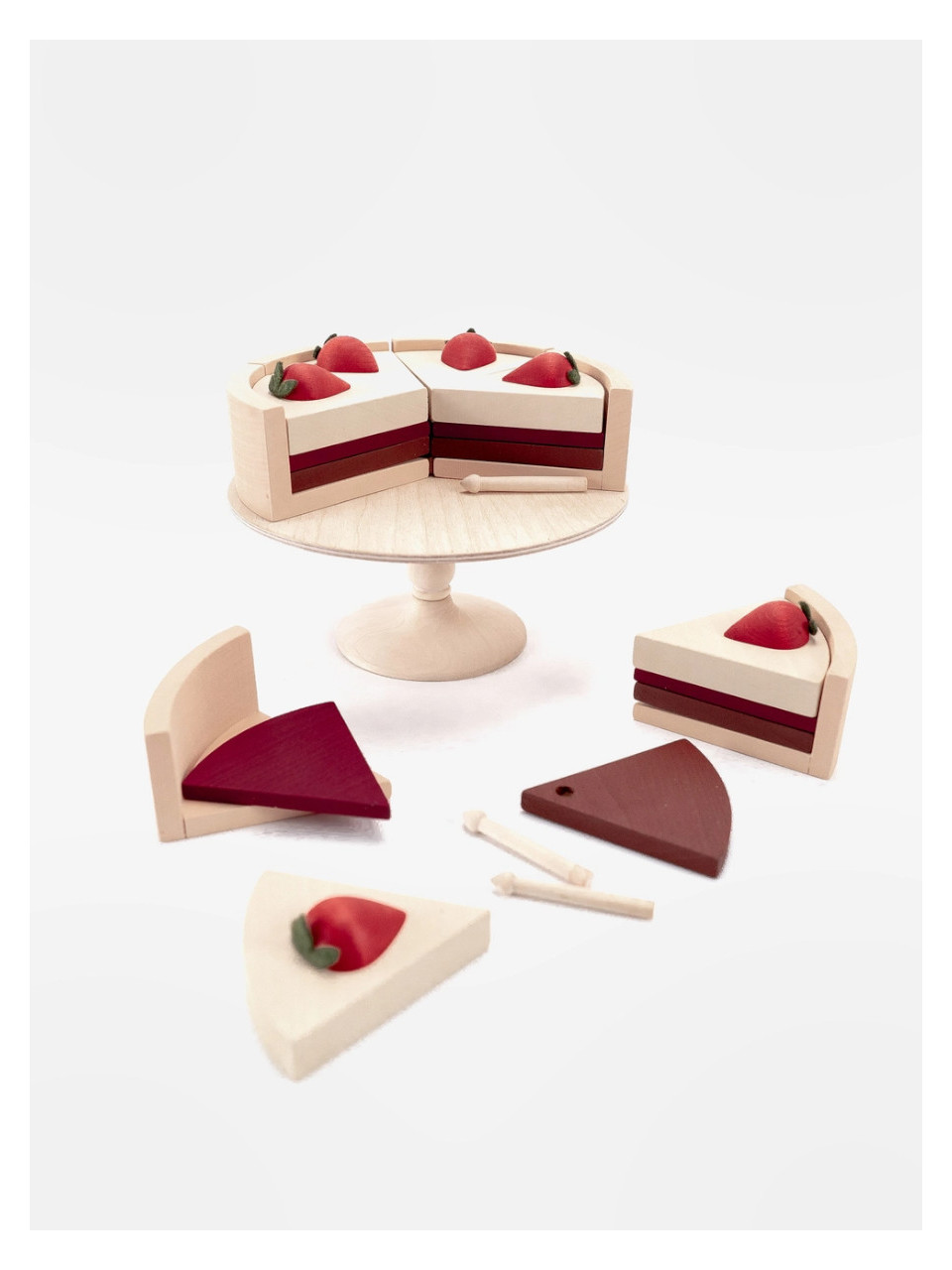Wooden Cake on stand - SABO
