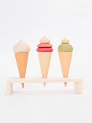 3 Wooden Ice Cream Sticks - SABO