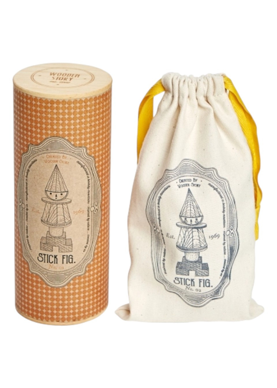 Bonhomme en bois empilable n°01 - WOODEN STORY