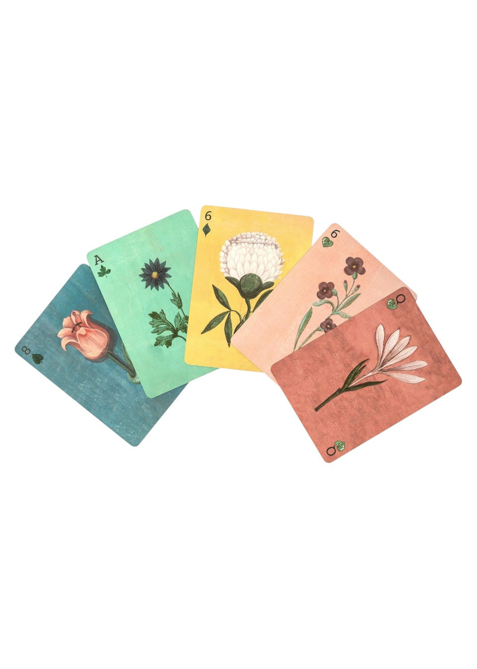 Playing Card Set Flowers - ROOMYTOWN