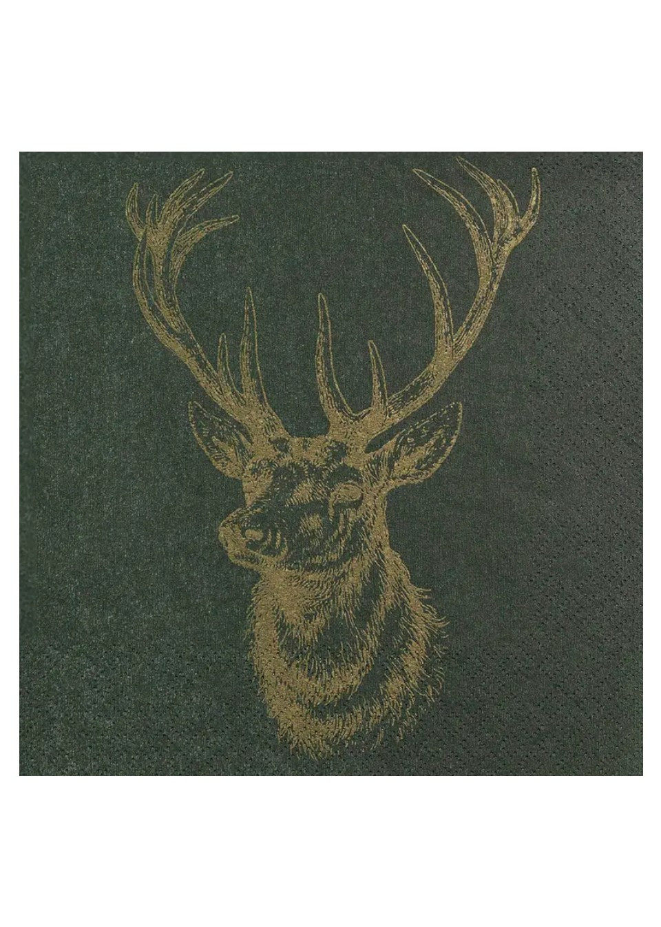 Paper napkins - Green Reindeer