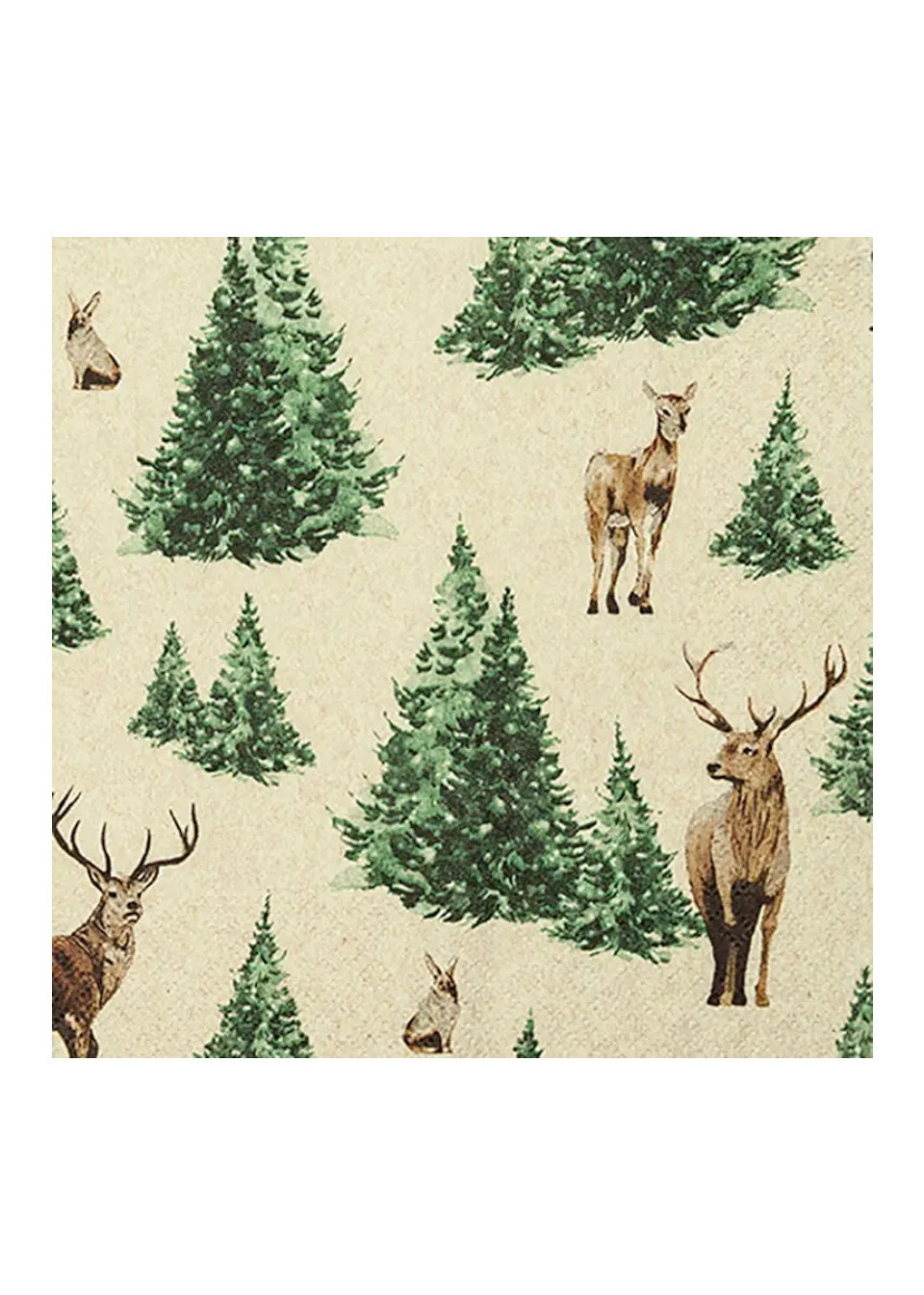 Paper napkins - Deer & Fire Tree