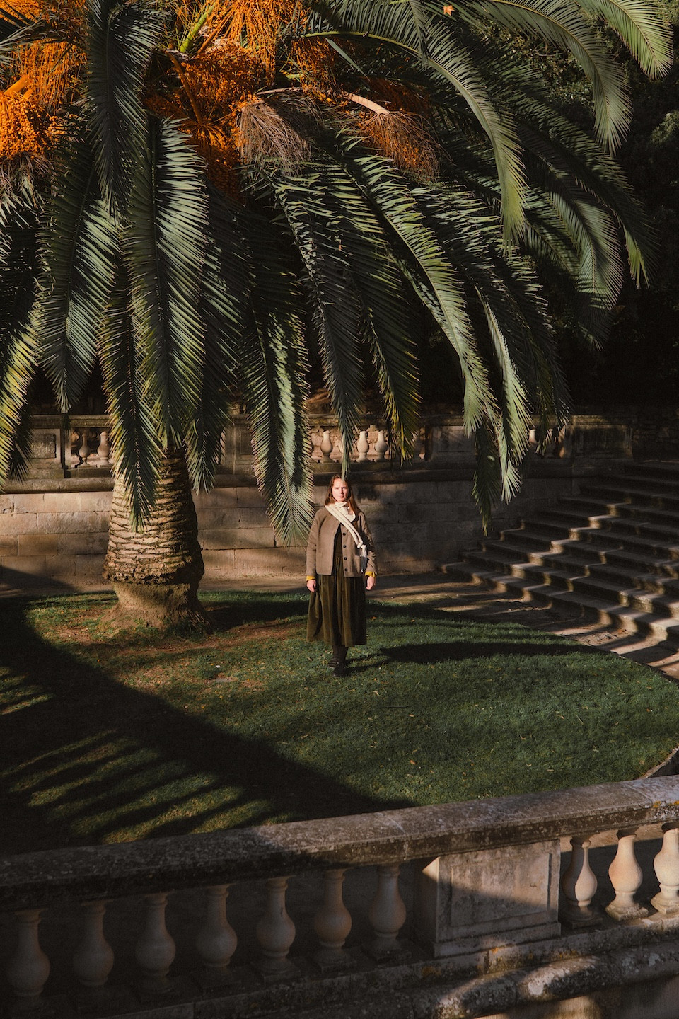 Robe à plis en velours vert bouteille - LE VESTIAIRE DE JEANNE