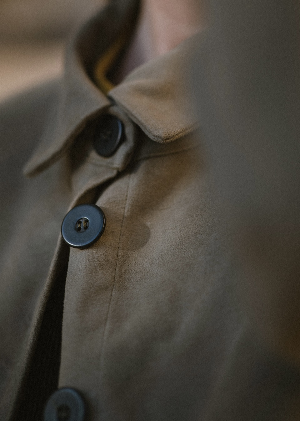 Veste homme en moleskine taupe - LE VESTIAIRE DE JEANNE