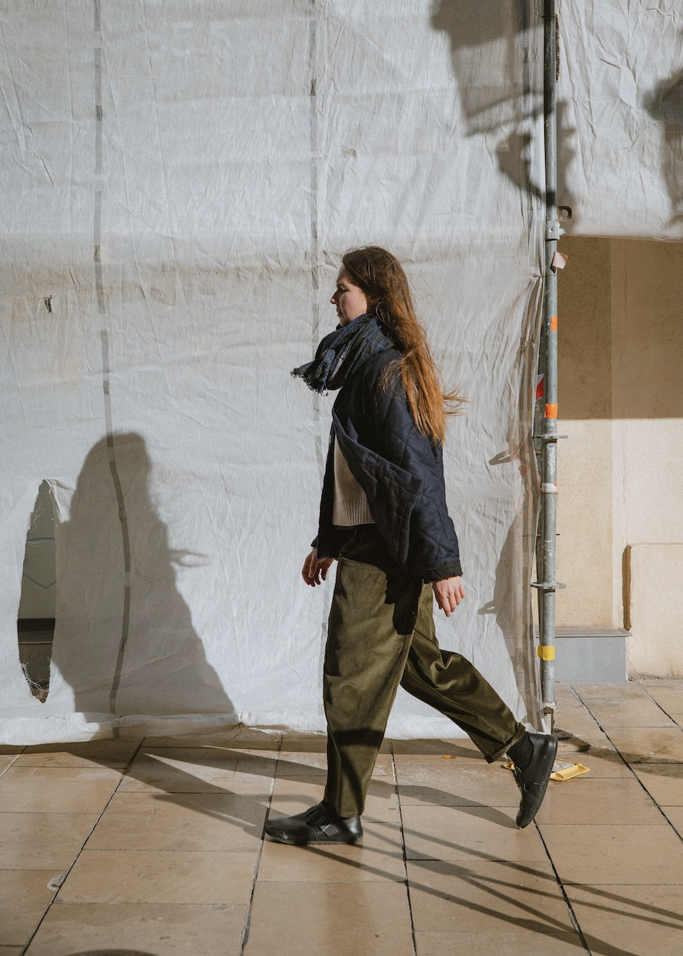 Man jacket in navy blue quilted wool - LE VESTIAIRE DE JEANNE