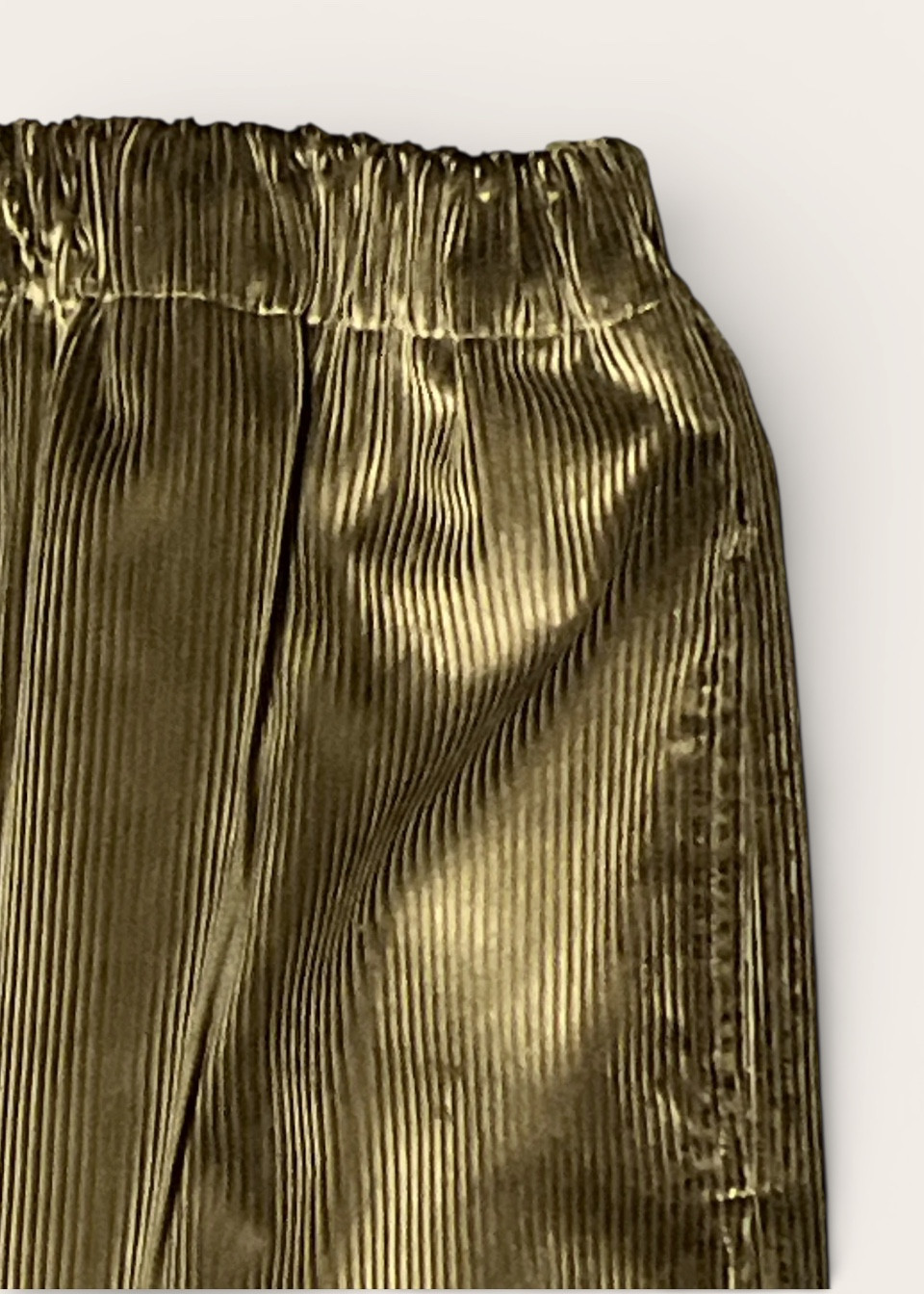 Pantalon classique en velours vert bouteille - LE VESTIAIRE DE JEANNE