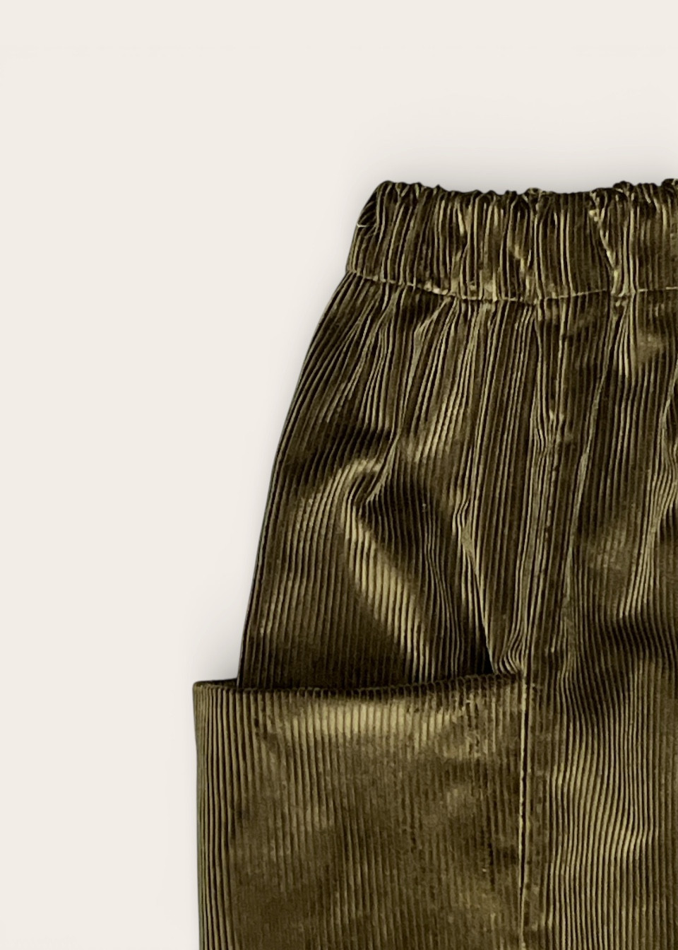 Trousers 09 in bottle green corduroy - LE VESTIAIRE DE JEANNE