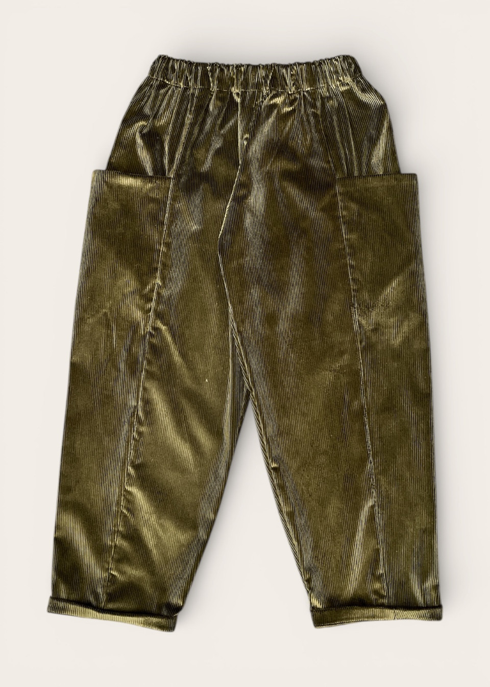 Trousers 09 in bottle green corduroy - LE VESTIAIRE DE JEANNE