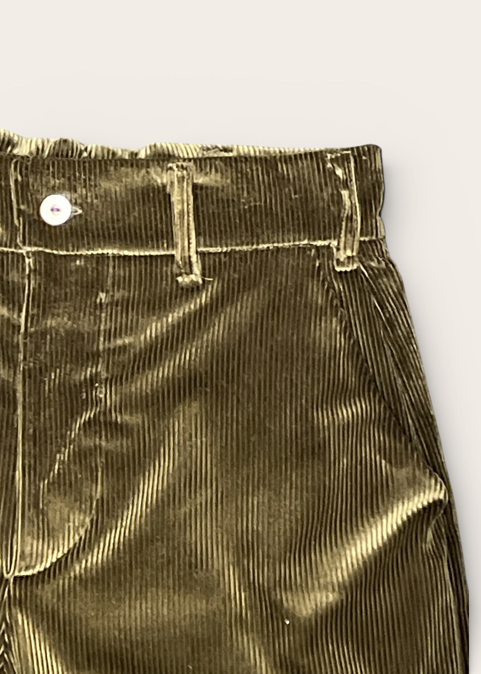 Pantalon 01 en velours vert bouteille - LE VESTIAIRE DE JEANNE