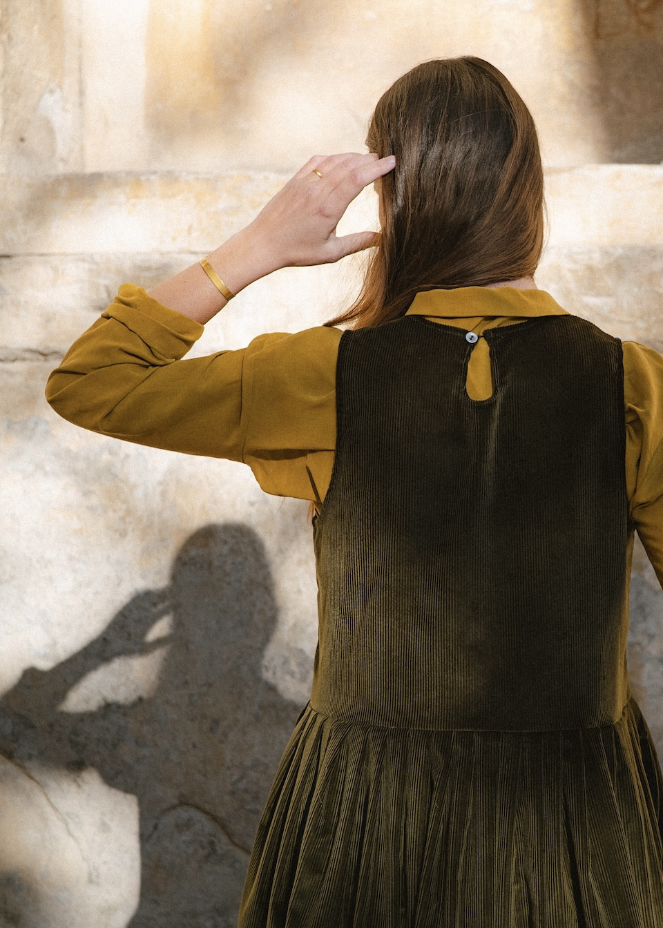 Chemise 05 en lin et soie soleil - LE VESTIAIRE DE JEANNE