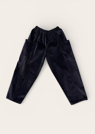 Trousers 09 in night blue corduroy - LE VESTIAIRE DE JEANNE