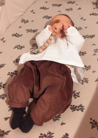 Saroual trousers in blush corduroy - LE VESTIAIRE DE JEANNE