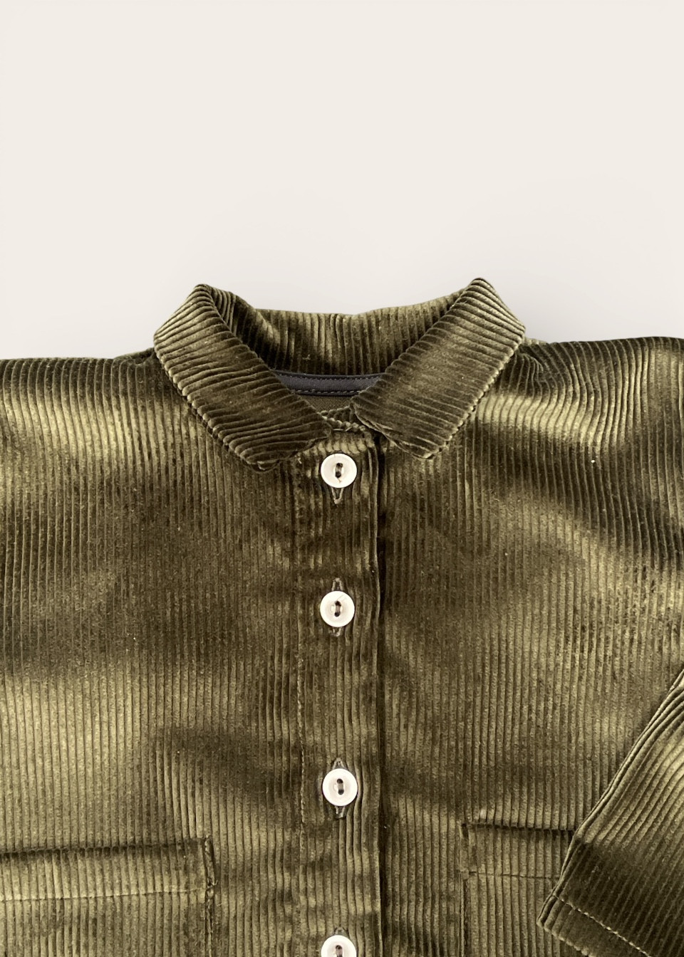 Veste bébé en velours vert bouteille - LE VESTIAIRE DE JEANNE