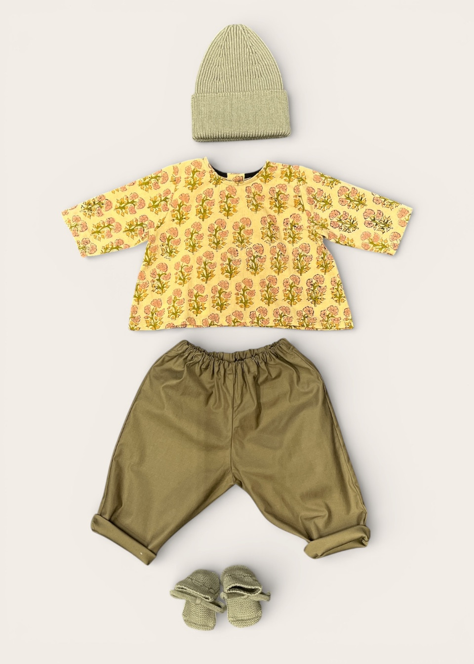 Blouse bébé en block print - LE VESTIAIRE DE JEANNE