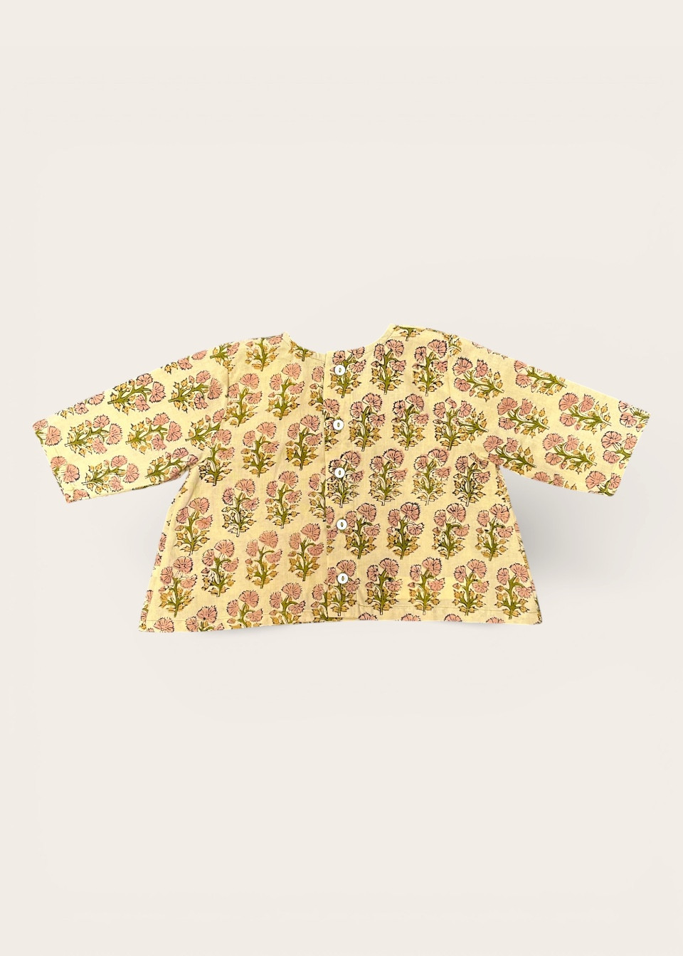 Blouse bébé en block print - LE VESTIAIRE DE JEANNE