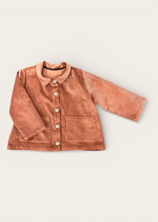 Kid jacket, blush corduroy