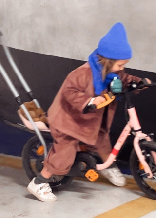 Kid jacket, blush corduroy