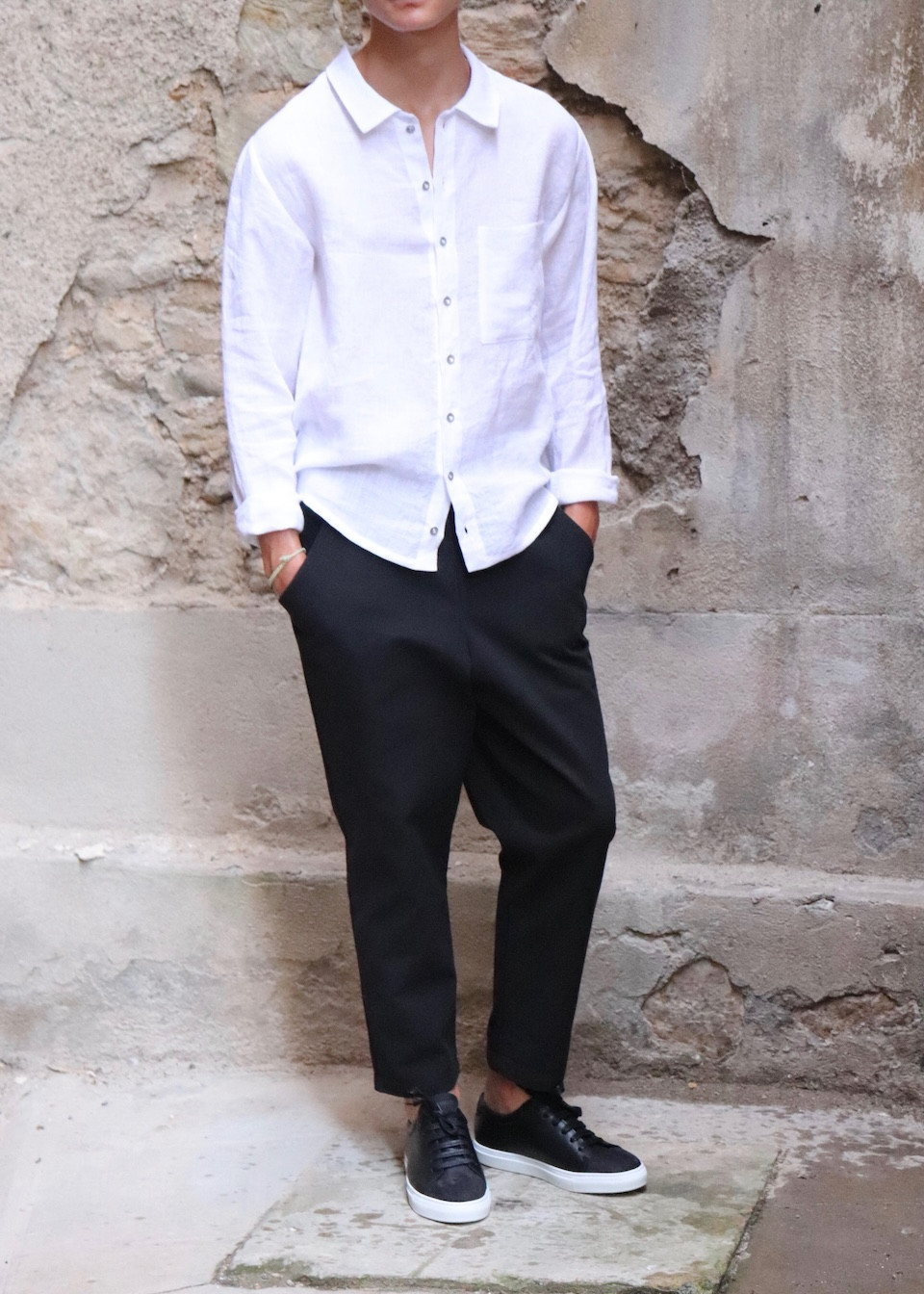 Pantalon à poches, jean noir