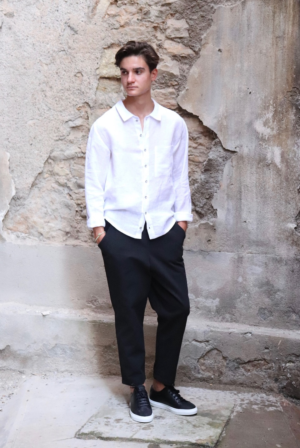 Pockets trousers, black denim