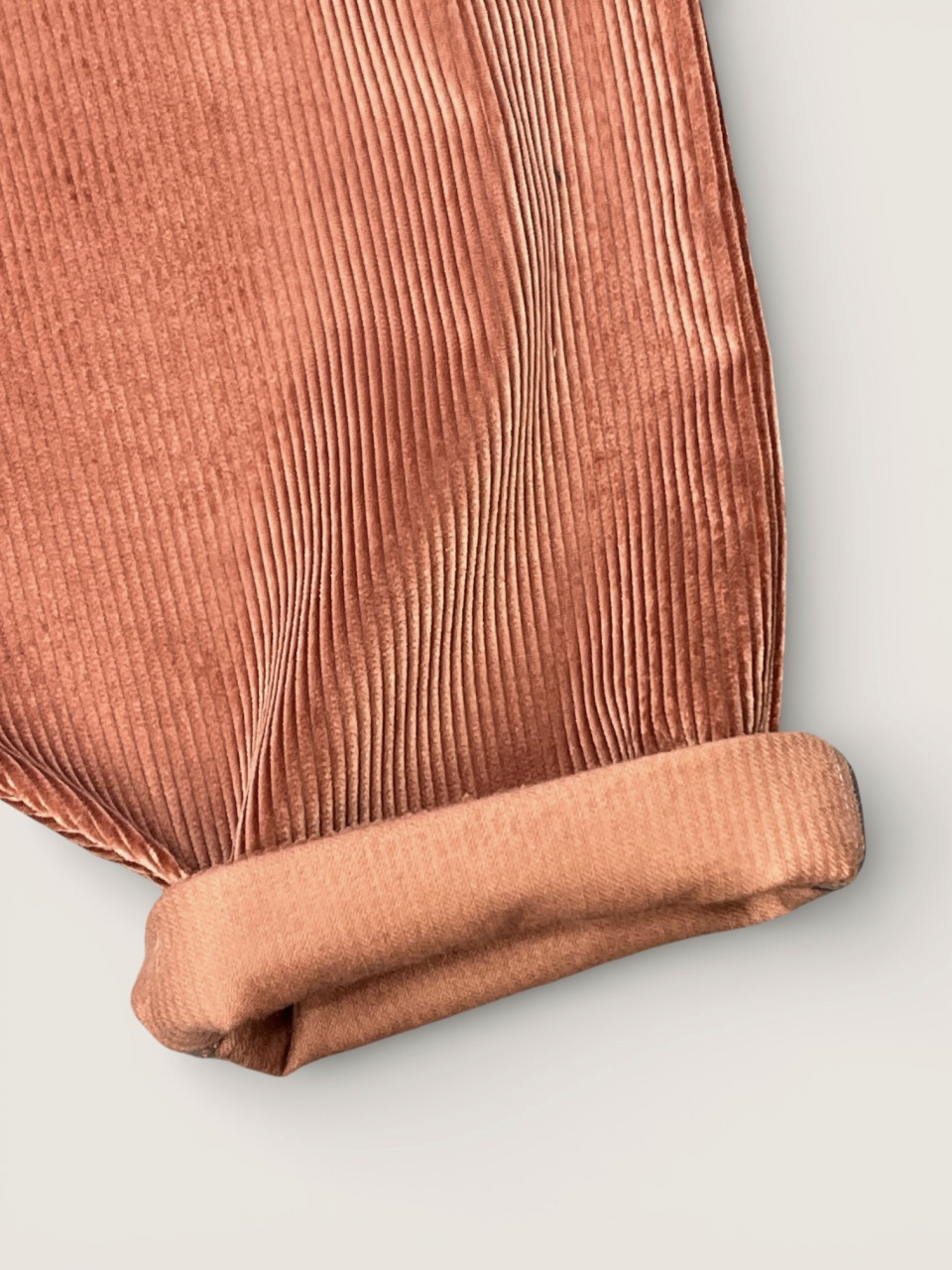 Kid trousers in blush corduroy - LE VESTIAIRE DE JEANNE