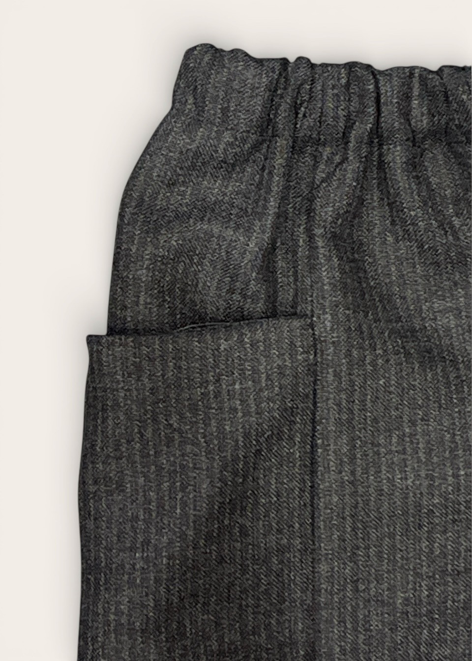 Pantalon 09 enfant en lainage rayé - LE VESTIAIRE DE JEANNE