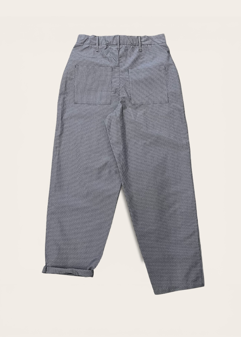 Pantalon 01 en vichy bleu - LE VESTIAIRE DE JEANNE