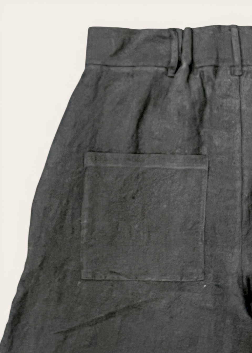 Pantalon 01 en lin noir -  LE VESTIAIRE DE JEANNE