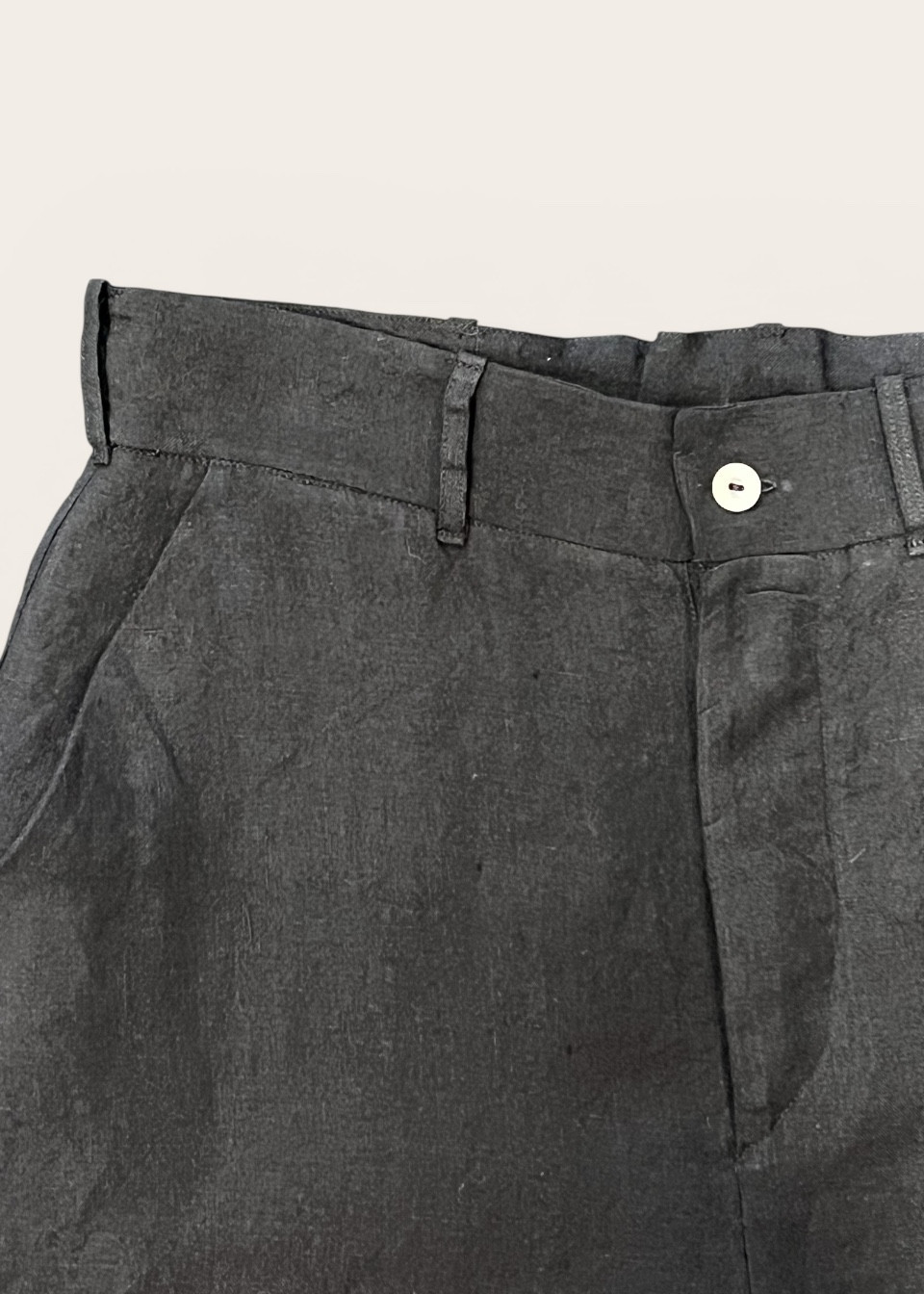 Pantalon 01 en lin noir -  LE VESTIAIRE DE JEANNE
